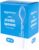 Amazon Basics Disposable Clear Plastic Spoons, Premium Quality, 100 Count, Large Pack