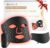 Red Light Therapy for Face,LED Face Mask Light Therapy,LEDs Face Mask & Neck Mask Red Wavelength,Rechargeable Ergonomic Design for True Skincare at Home (Black)