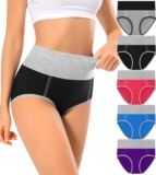 High Waisted Womens Cotton Underwear Breathable Soft Ladies Panties Multipack (Regular & Plus Size)