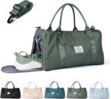 Gym Bag for Women Men with Shoe Compartment, Duffle Bag Sport Gym Tote Bag, Personal Item Travel Bag for Women, Carry on Overnight Bag Hospital Bag