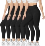VALANDY High Waisted Leggings for Women Stretch Tummy Control Workout Running Yoga Pants Reg&Plus Size