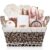 Spa Baskets For Women – Luxury Bath Set With Coconut & Vanilla – Spa Kit Includes Wash, Bubble Bath, Lotion, Bath Salts, Body Scrub, Hand Cream, Shower Puff, Bathbombs, Soap and Towel