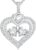 LOUISA SECRET Sparkling Double Heart Birthstone Necklaces for Women, 925 Sterling Silver Fine Jewelry, Pendant Heart Necklaces Birthday Anniversary Christmas Gift for Women Wife Mom Girlfriend Lady