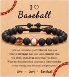 UNGENT THEM Gifts for Teen Boys, Baseball Basketball Soccer Football Bracelet Gifts for Boys, Birthday Graduation Gifts for Boys, Son, Grandson, Brother, Nephew