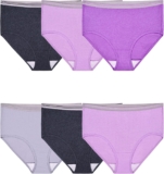 Fruit of the Loom Women’s Eversoft Cotton Brief Underwear, Tag Free & Breathable, Available in Plus Size