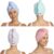 Turbie Twist 4-Pack Microfiber Hair Towel for Beauty, Travel, Gifting – Hair Wrap Turban for Straight, Wavy & Curly Hair – Premium Hair Care – Pink, Purple, Blue & Aqua