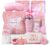 Birthday Gifts for Women Pink Relaxing Spa Gift Baskets Self Care Gift Get Well Soon Gifts Set, Mothers Day Gifts for Mom, w/ Luxury Blanket INSPEAUTY