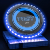 TOSY Flying Disc – 16 Million Color RGB or 36 LEDs, Extremely Bright, Smart Modes, Auto Light Up, Rechargeable, Cool Fun Christmas, Birthday & Camping Gift for Men/Boys/Teens/Kids, 175g Frisbee