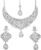 Touchstone Indian Jewelry Sets for Women Bollywood Necklace Earring Wedding high Fashion Victorian Formal Style Jewellery desi Artificial Imitation joyeria Rhinestone in Antique Gold or White Tone.