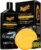 Meguiar’s Gold Class Carnauba Plus Premium Liquid Wax Kit, Car Detailing Kit with a Pure Carnauba Wax Blend and a Foam Applicator Pad for Keeping Glossy Paint Protected Like a Pro, 16 Oz Bottle