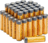 Amazon Basics 36-Pack AA Alkaline High-Performance Batteries, 1.5 Volt, 10-Year Shelf Life