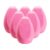 6pcs Makeup Sponge Set -Snowflakes Premium Beauty Makeup Sponge Blender Professional Foundation Sponge Latex Free Flawless Coverage of Powder, Cream, Liquid (Pink)