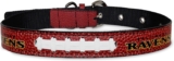 Pets First Tough Leather Pet Collar NFL Baltimore Ravens Premium Dog Collar, Limited Edition, Size Small. Best & Strongest Heavy-Duty Dog Collar!, Small (12-15″” Long & 0.75″” Wide) (BAL-3081-SM)