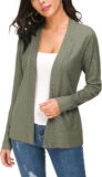 Women’s Knit Cardigan Open Front Sweater Coat Long Sleeve