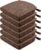 Chair Cushions for Dining Chairs 6 Pack – Kitchen Chair Cushions with Ties and Non-Slip Backing – Dining Chair Pads 16″X16″X2″, Brown