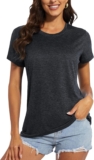 MAGCOMSEN Women’s Short Sleeve Quick Dry T-Shirts Wicking Moisture Workout Athletic Running Shirts
