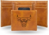 Rico Industries NBA Laser Engraved Trifold Laser Engraved Tri-Fold Wallet – Men’s Accessory