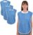 Elaine Karen 3 Pack Premium Adult Bibs – bibs for adults Men, Women; Eating Cloth for Elderly Seniors and Disabled, Adjustable, Terry bib Clothing Protectors, Machine Washable, Blue