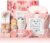 Birthday Gifts for Women Self Care Gifts, Rose Spa Gifts Baskets Bath Set Get Well Gifts Care Package Relaxation Valentines Day Gifts for Her Women Mom Sister Friend Wife Girlfriend Teacher w/ Blanket