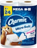 Charmin Ultra Soft Toilet Paper 6 Mega Rolls = 24 Regular Rolls