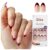KISS Salon Acrylic, Press On Nails, Nail glue included, ‘Catchy’, Purple, Medium Size, Almond Shape, Includes 28 Nails, 2g glue, 1 Manicure Stick, 1 Mini File