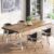 Tribesigns Dining Table for 8 People, 70.87-inch Rectangular Wood Kitchen Table with Strong Metal Frame, Vintage Large Long Dining Room Table for Big Family (Oak, No Chair)