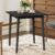 HOOBRO Bamboo Dining Table, Square Dining Table for 2, 27.6″ Kitchen Table for Small Space, Writing Table, Easy to Assemble, for Dining Room, Living Room, Office, Kitchen, Apartment, Black BK70CZ01