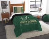 Northwest NCAA South Florida Bulls Comforter and Sham Set, Twin, Modern Take
