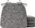 Chair Cushions for Dining Chairs Set of 4, Non Slip Kitchen Chair Pads, 17″ x 16″ x 2″, Indoor Dining Chair Cushions with Ties, Seat Cushion for Kitchen Chairs, Chair Pads, Dark Grey