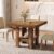 Tribesigns 31.5″ Square Dining Table for 4, Small Kitchen Table with Shelf Storage, Compact Dining Room Furniture for Apartments, Offices, Living Rooms, Restaurants, Brown