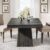 Tribesigns Square Dining Table for 4, 31.5-Inch Small Kitchen Table with Sturdy Pedestal Base, Farmhouse Dinner Table for Dining Room, Living Room, Kitchen (Gray)