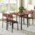 Tangkula Dining Table Set for 4, Modern Table and Chairs Set of 4 for Kitchen Dining Room Breakfast Nook (Walnut)