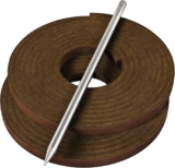 TOFL Softball and Baseball Glove Lace Kit | Mitt Lace Glove Repair Lacing Kit | 2 Leather Laces with Lacing Needle for Catchers Glove