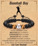 Soccer Basketball Football Baseball Charm Bracelet Gifts for Teen Boys Players Team Son Grandson Brother Nephew Friend -Birthday Valentines Day Graduation Back to School Christmas Gifts for Boy