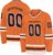Design Your Own Long Sleeve Hockey Jersey Trainning Top Printing Name & Numbers (6_Orange Black)